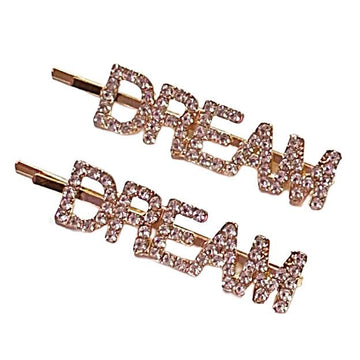 Double It "DREAM" Gold Diamanté Hair Pins