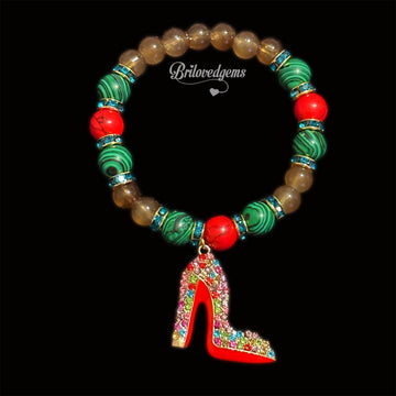 HERstory Handmade Beaded Charm Bracelet