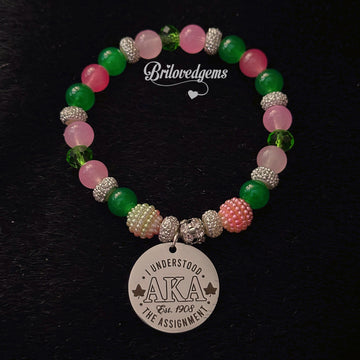 I UNDERSTOOD THE ASSIGNMENT AKA Handmade Divine 9 Beaded Charm Bracelet